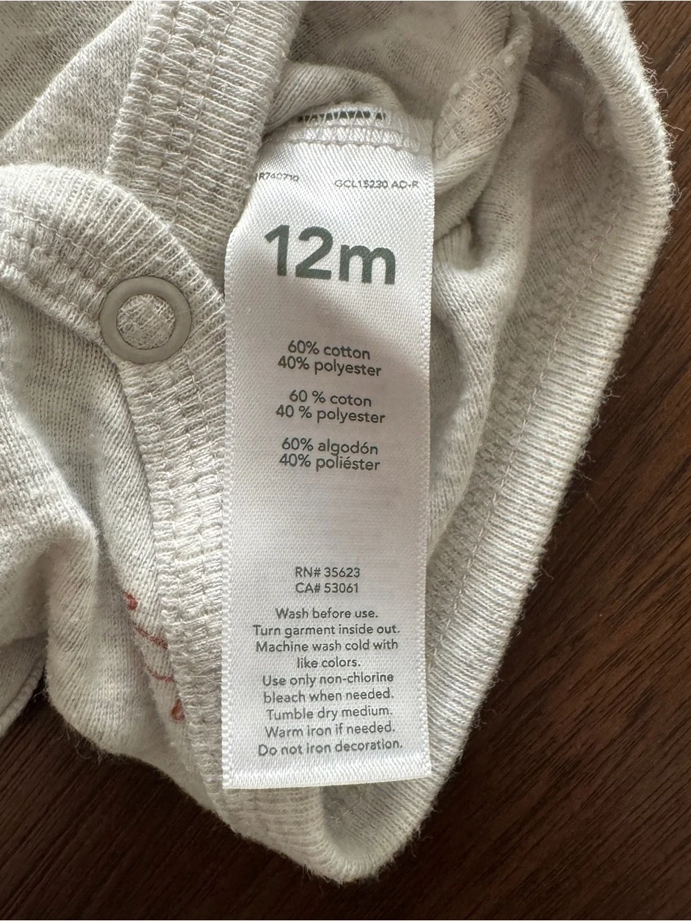Carter's Long-Sleeve Bodysuit Bundle | 12 months